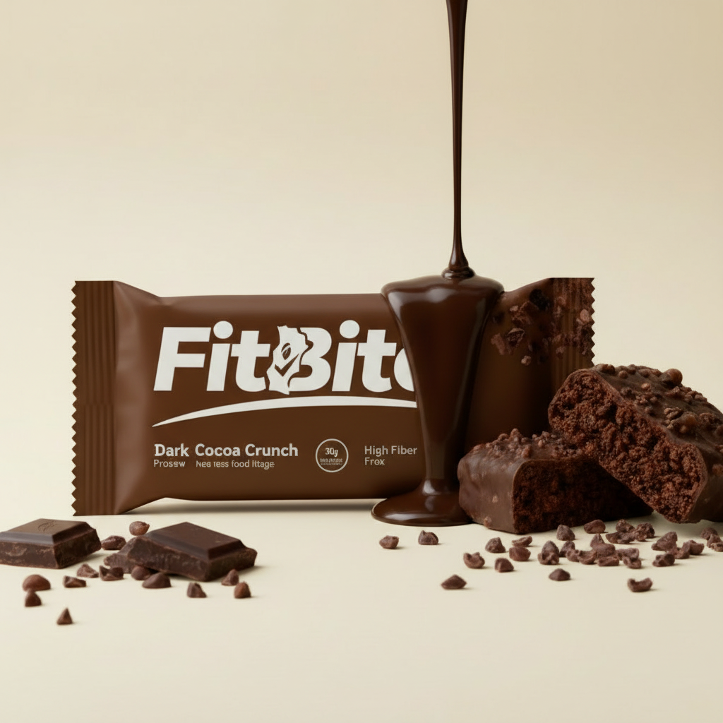 FitBite Dark Cocoa Crunch 30g Package